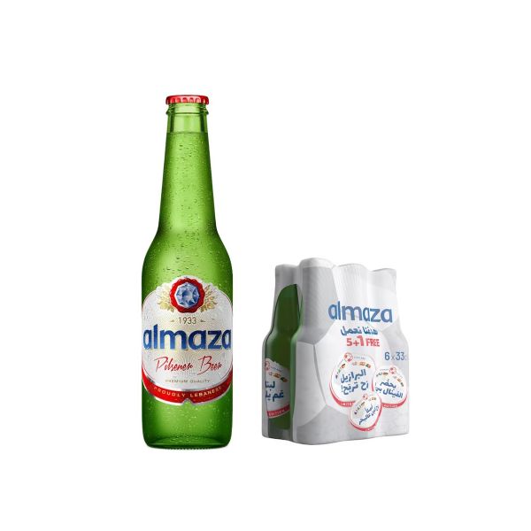 Almaza Pilsner - Pack of 6x 330ml - Euro Cup Edition