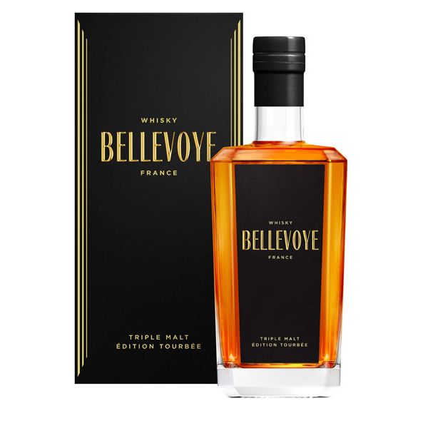 Bellevoye Black Triple Malt Peated Finish French Whisky 70cl
