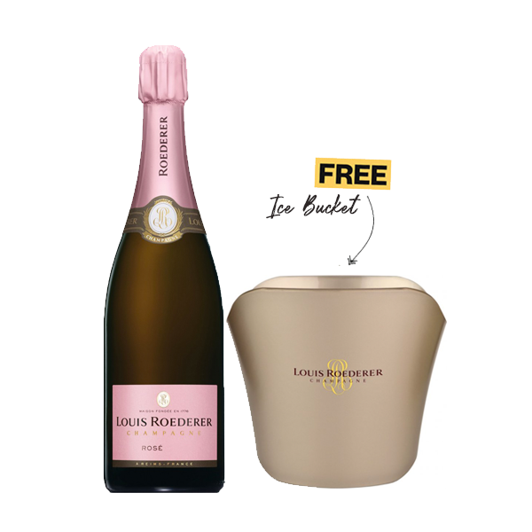 Champagne Roederer Brut Rosé Vintage 2013 + 1x FREE Ice Bucket