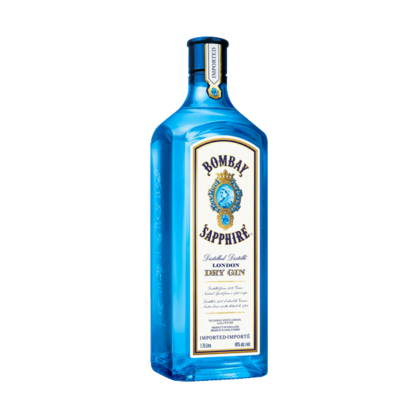 Bombay Sapphire London Dry Gin 75cl + 2 FREE Glasses