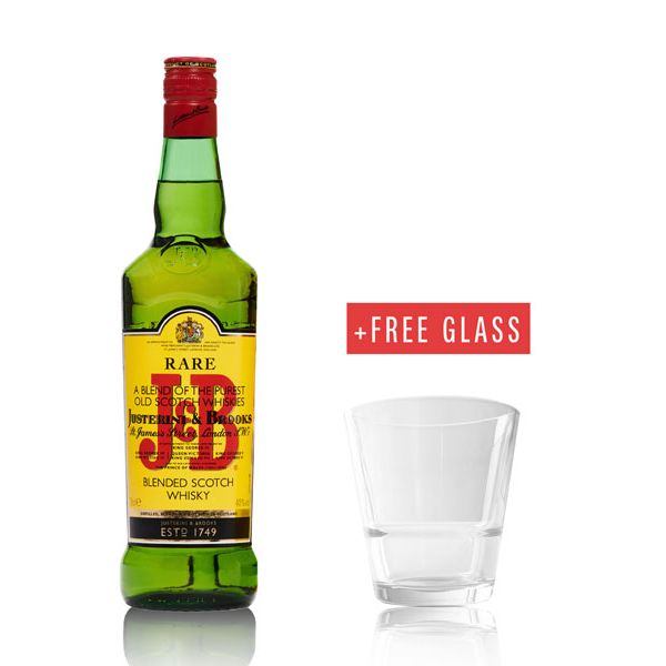 J&B Rare Scotch Whisky 75cl + 1x FREE Glass
