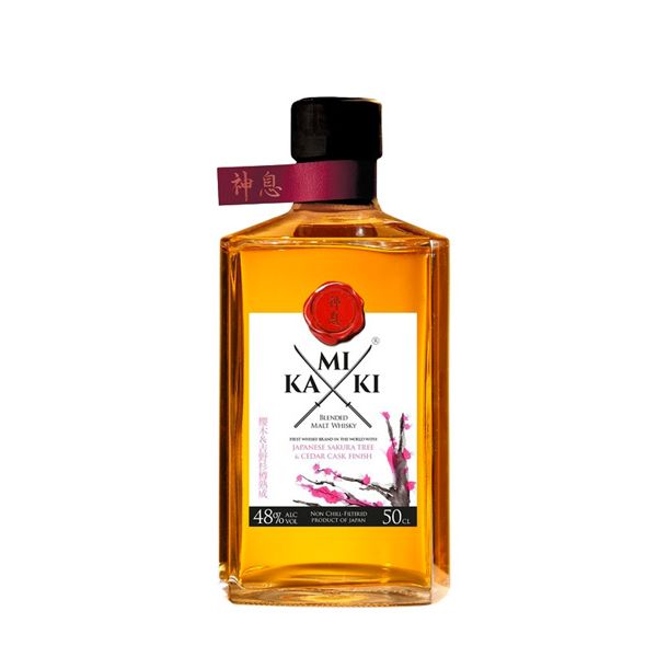 Kamiki Sakura Wood Blended Malt Japanese Whisky 50cl