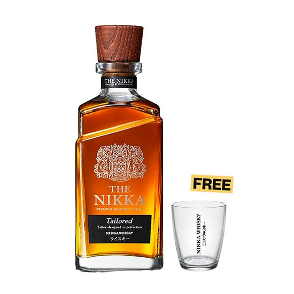 The Nikka Tailored Blended Japanese Whisky 70cl + 1x FREE Glass